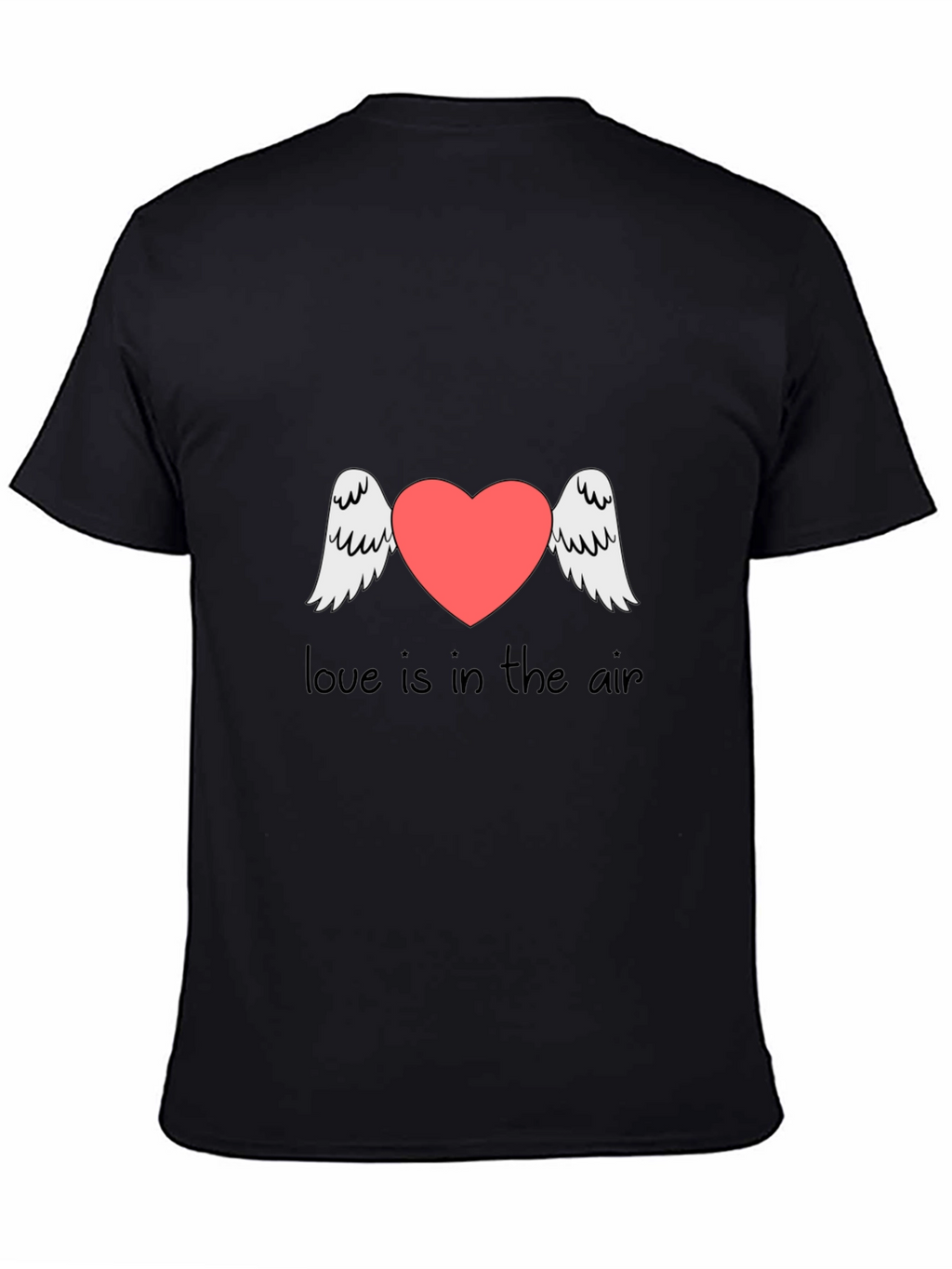 Love is in the Air Graphic Tee - Black