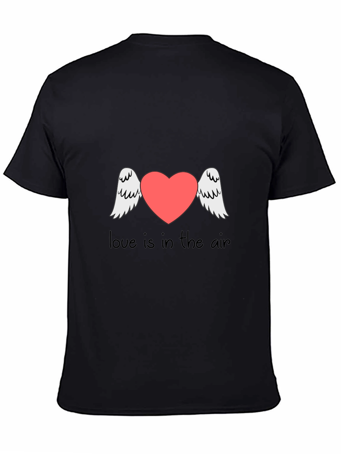 Love is in the Air Graphic Tee - Black