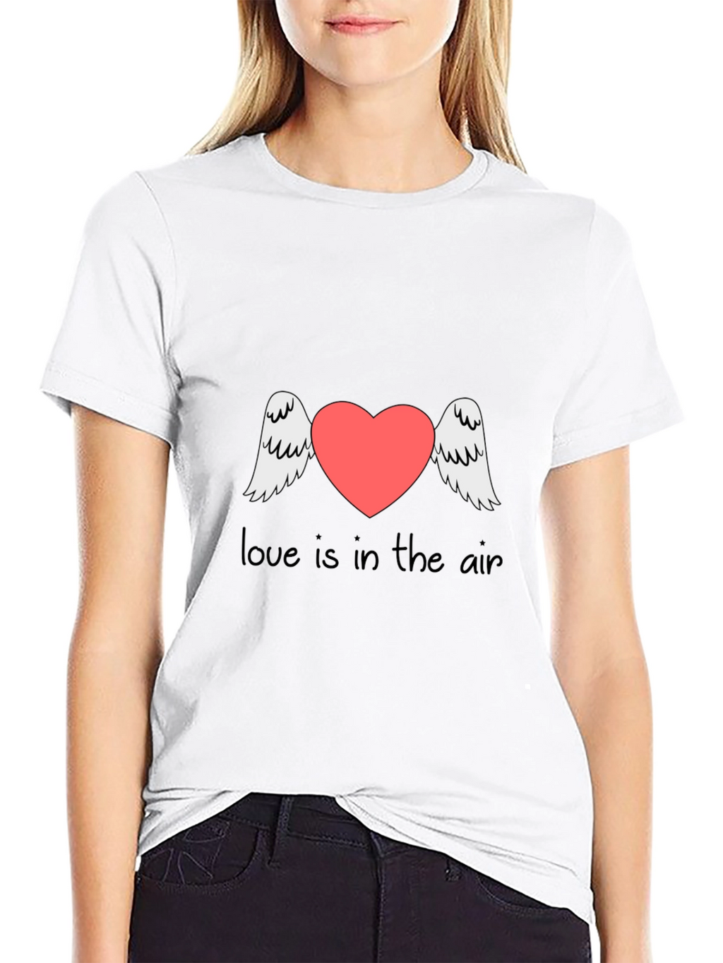 Love is in the Air Graphic Tee - Black