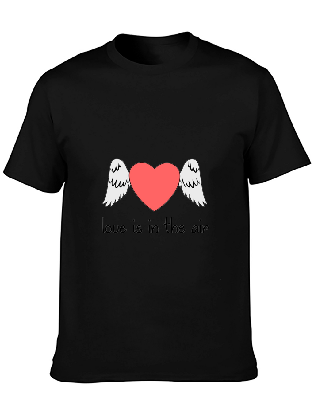 Love is in the Air Graphic Tee - Black