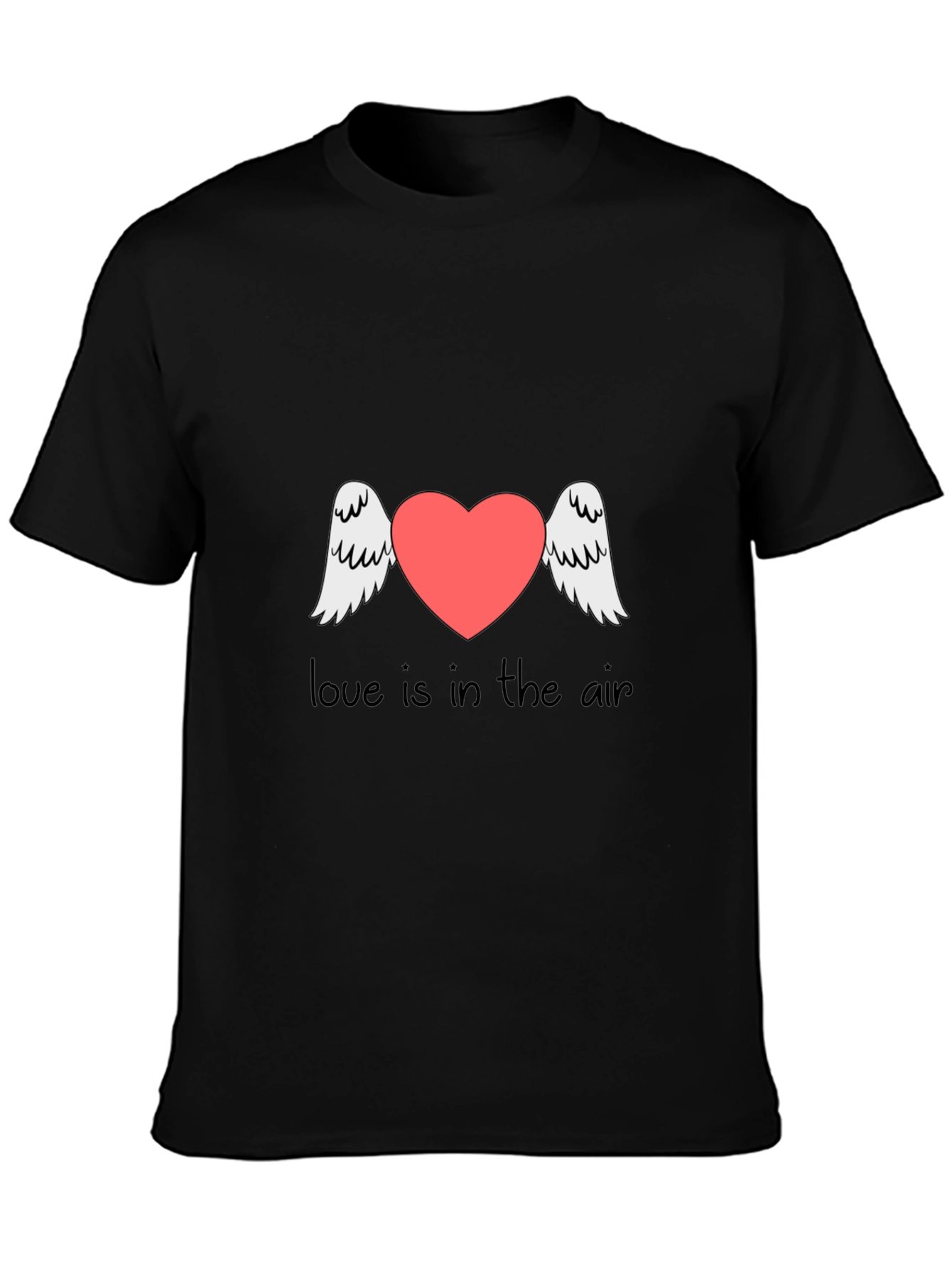 Love is in the Air Graphic Tee - Black