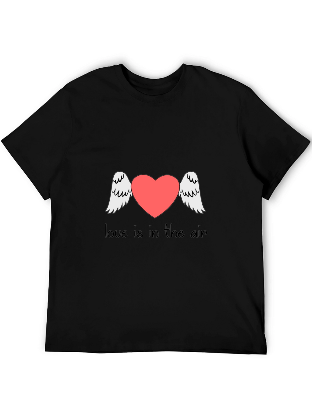 Love is in the Air Graphic Tee - Black