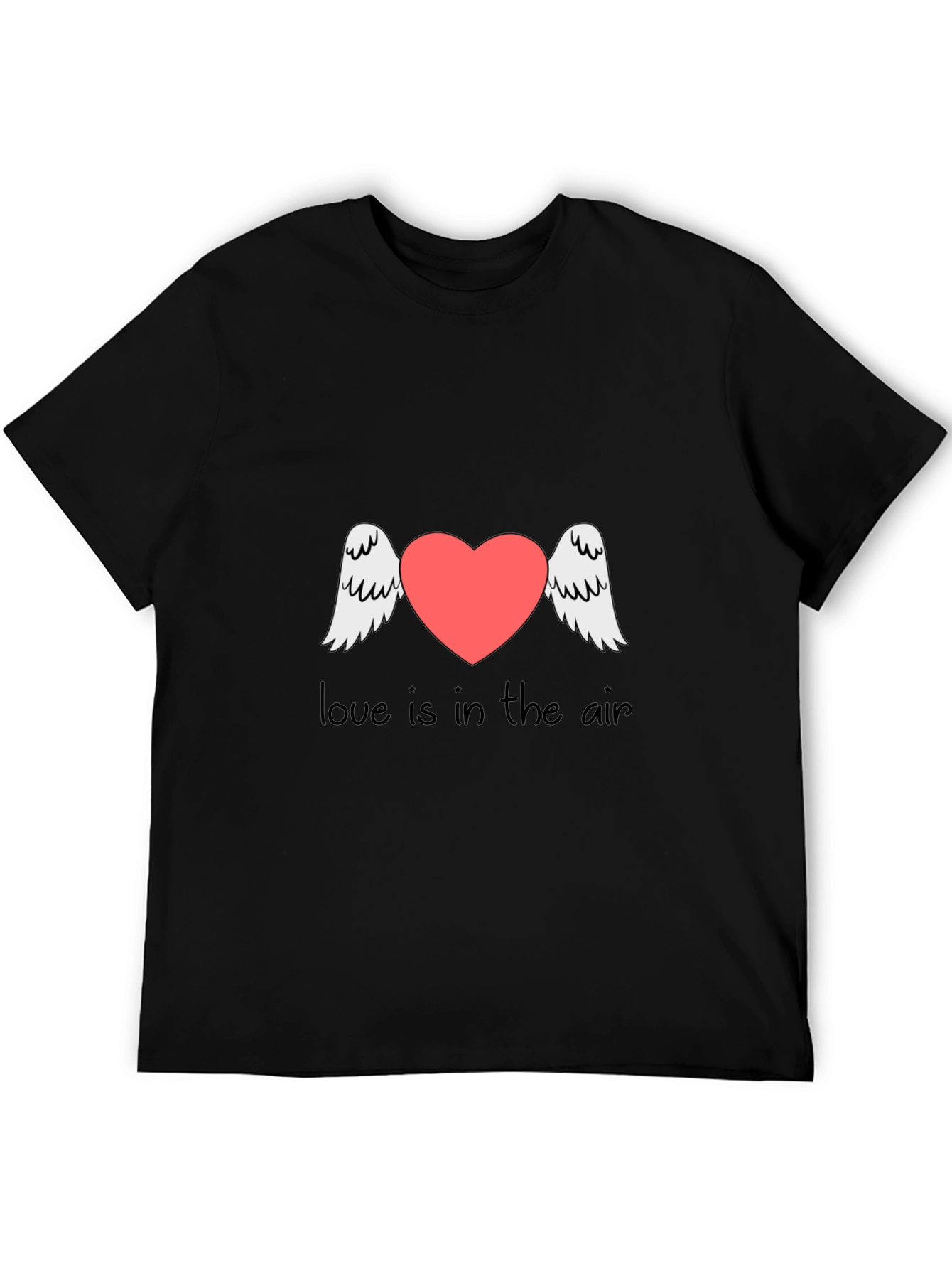 Love is in the Air Graphic Tee - Black