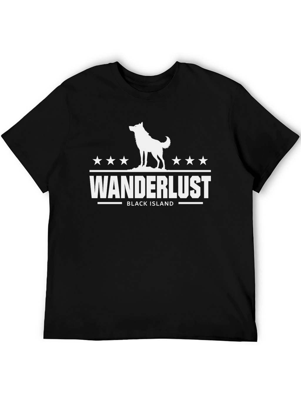 Wanderlust Black Island Graphic Tee
