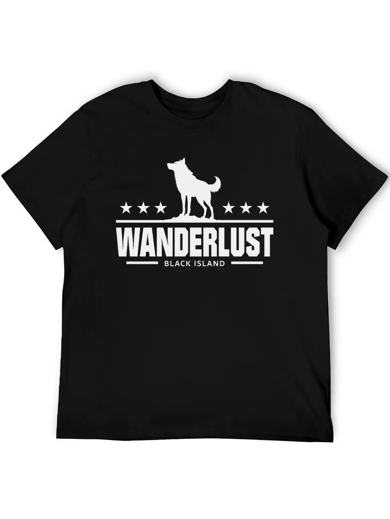 Wanderlust Black Island Graphic Tee