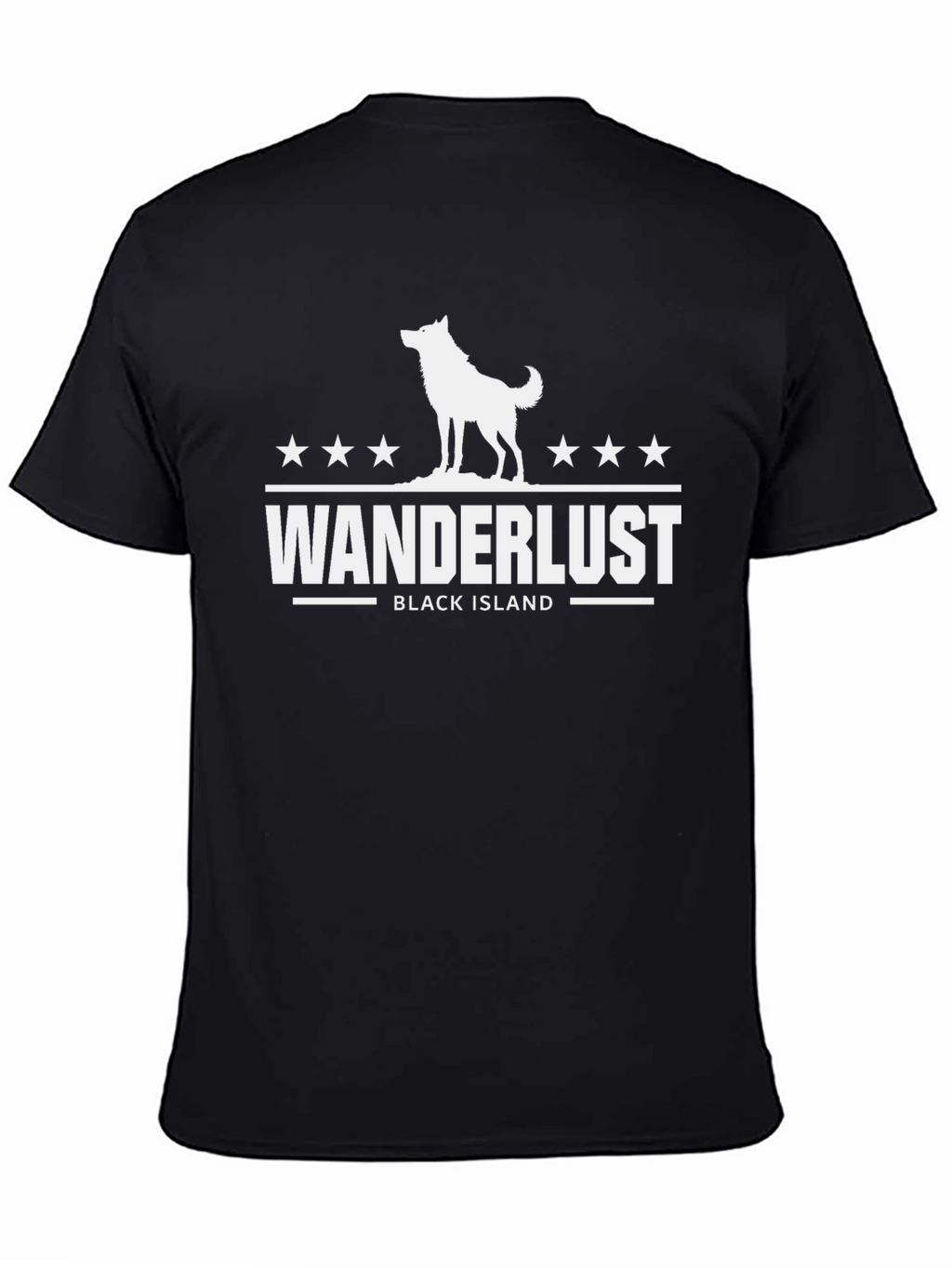 Wanderlust Black Island Graphic Tee
