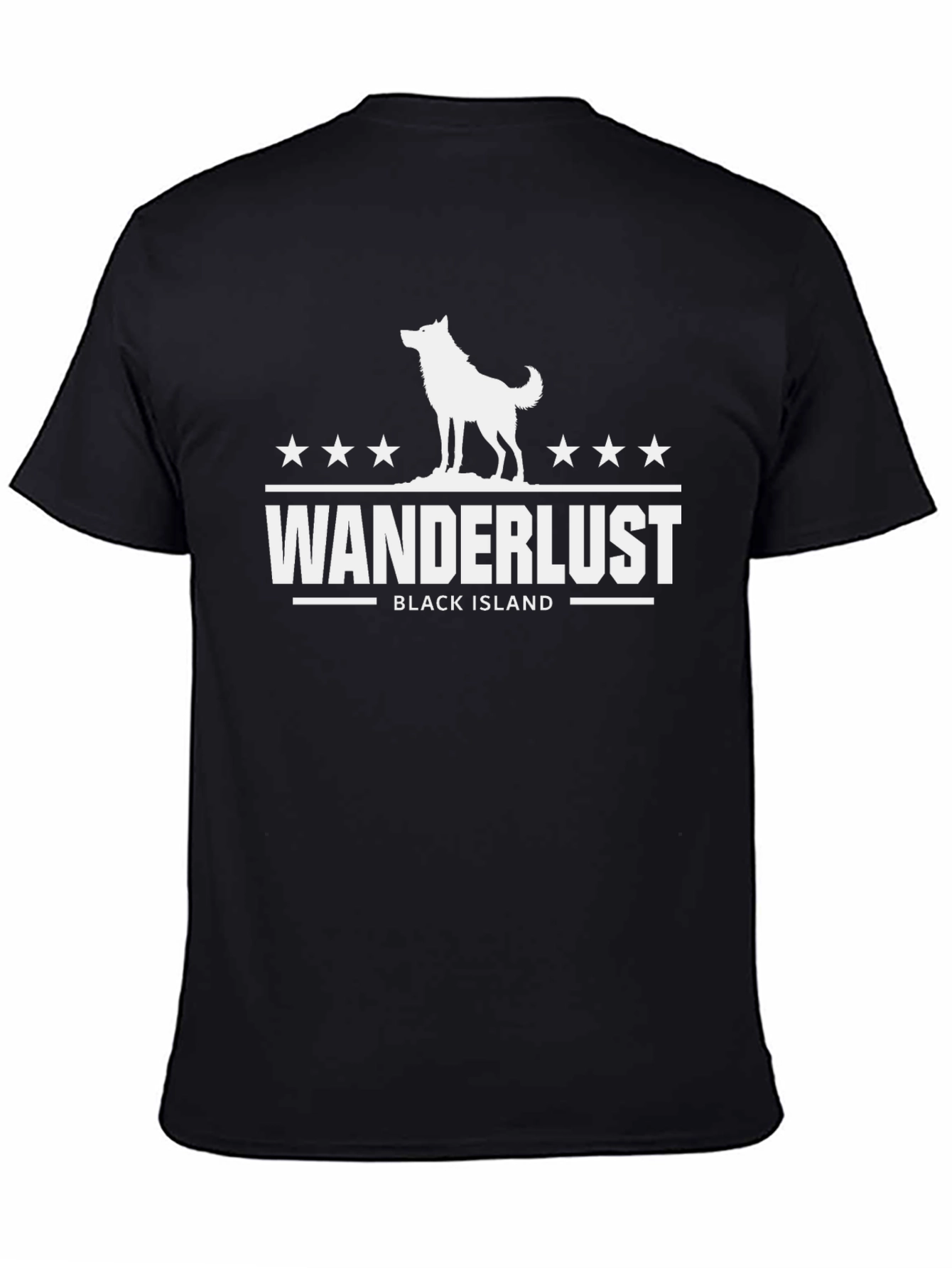 Wanderlust Black Island Graphic Tee