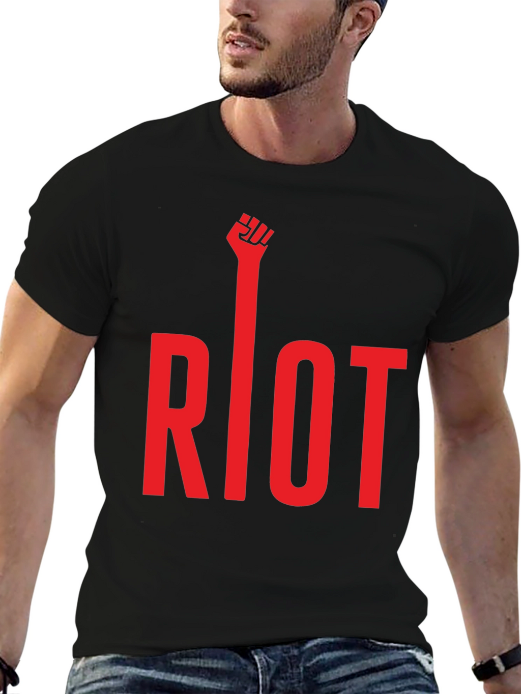 Riot Fist T-Shirt - Bold Statement Tee