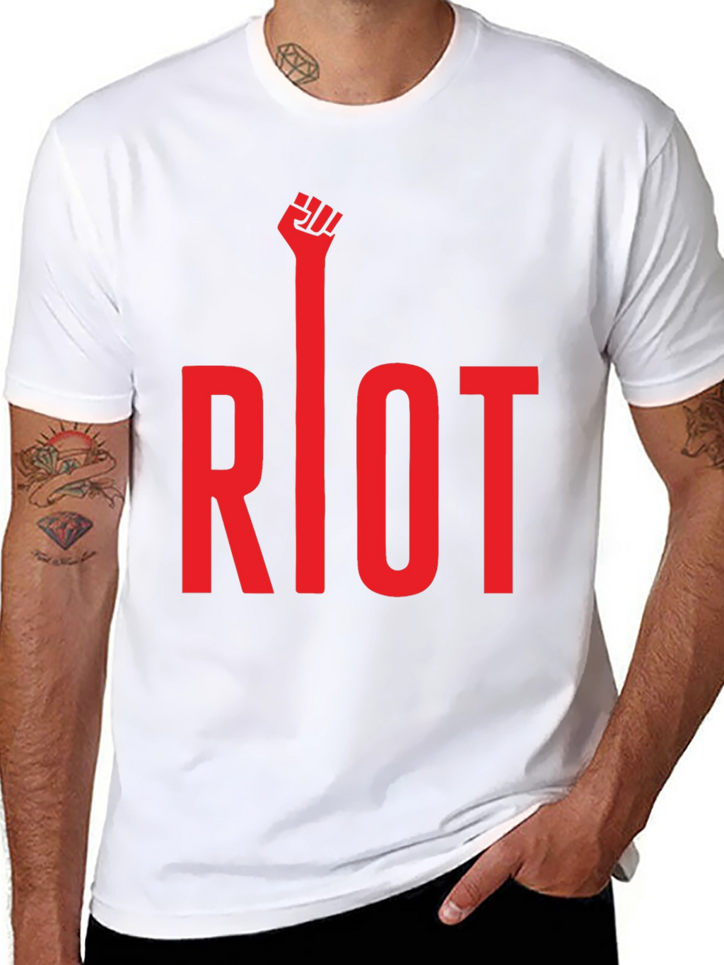 Riot Fist T-Shirt - Bold Statement Tee
