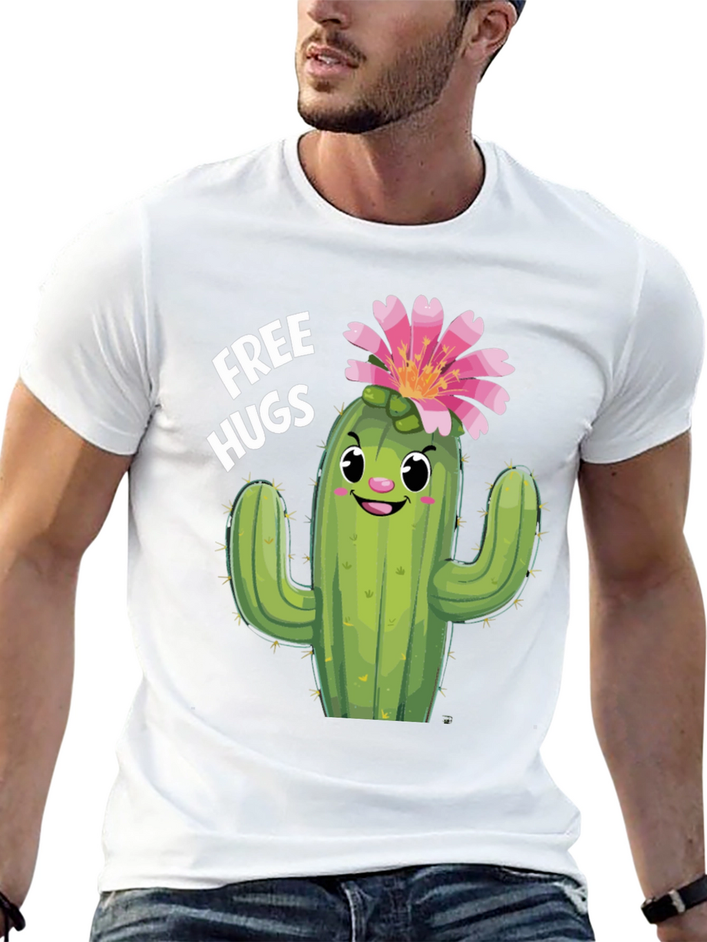 Cactus Hugs T-Shirt - Funny Graphic Tee