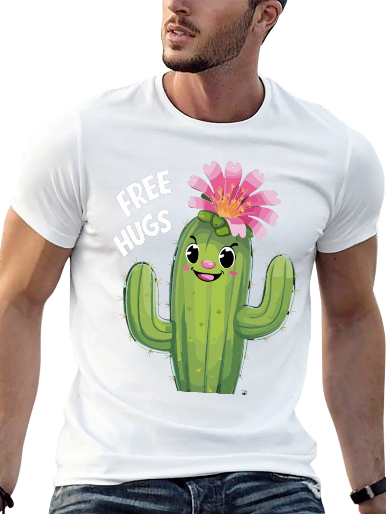 Cactus Hugs T-Shirt - Funny Graphic Tee
