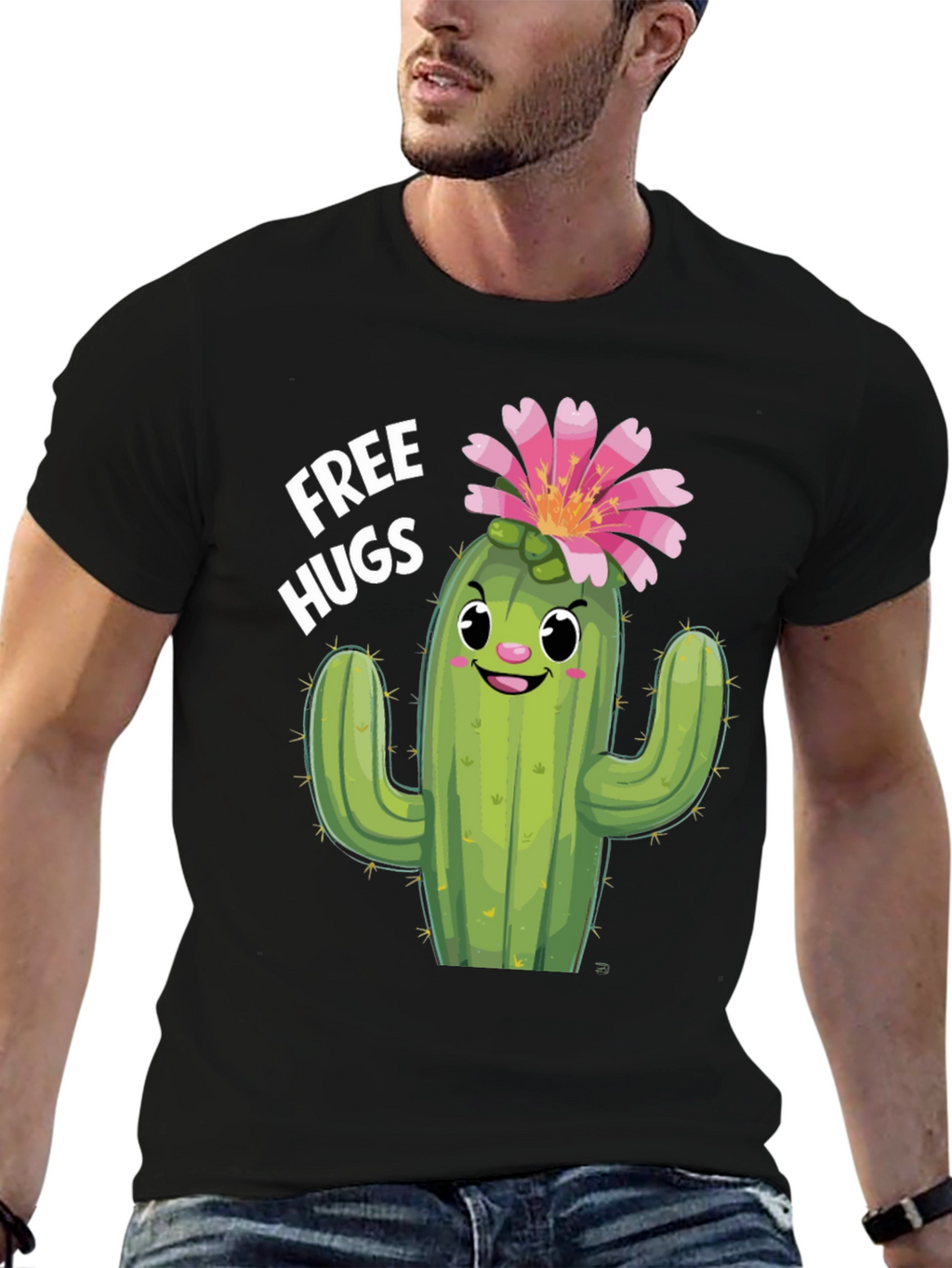 Cactus Hugs T-Shirt - Funny Graphic Tee