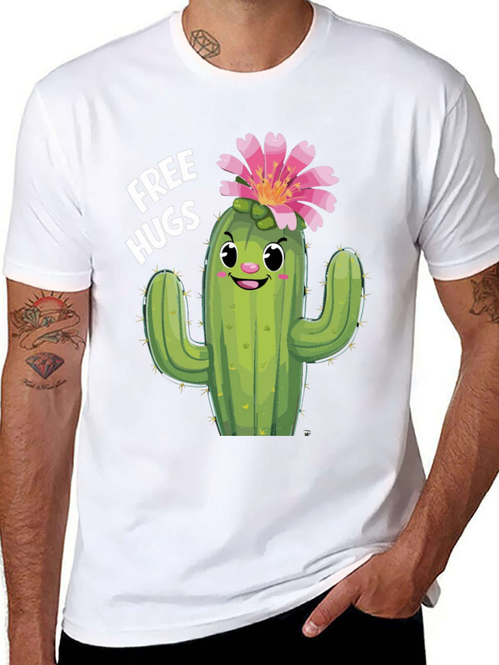 Cactus Hugs T-Shirt - Funny Graphic Tee