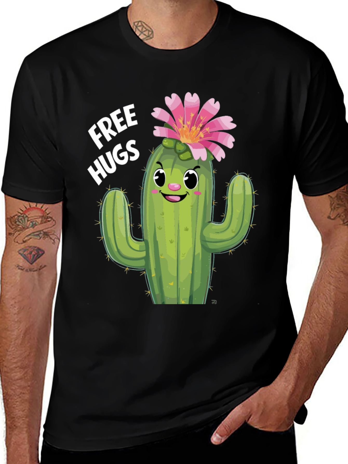 Cactus Hugs T-Shirt - Funny Graphic Tee
