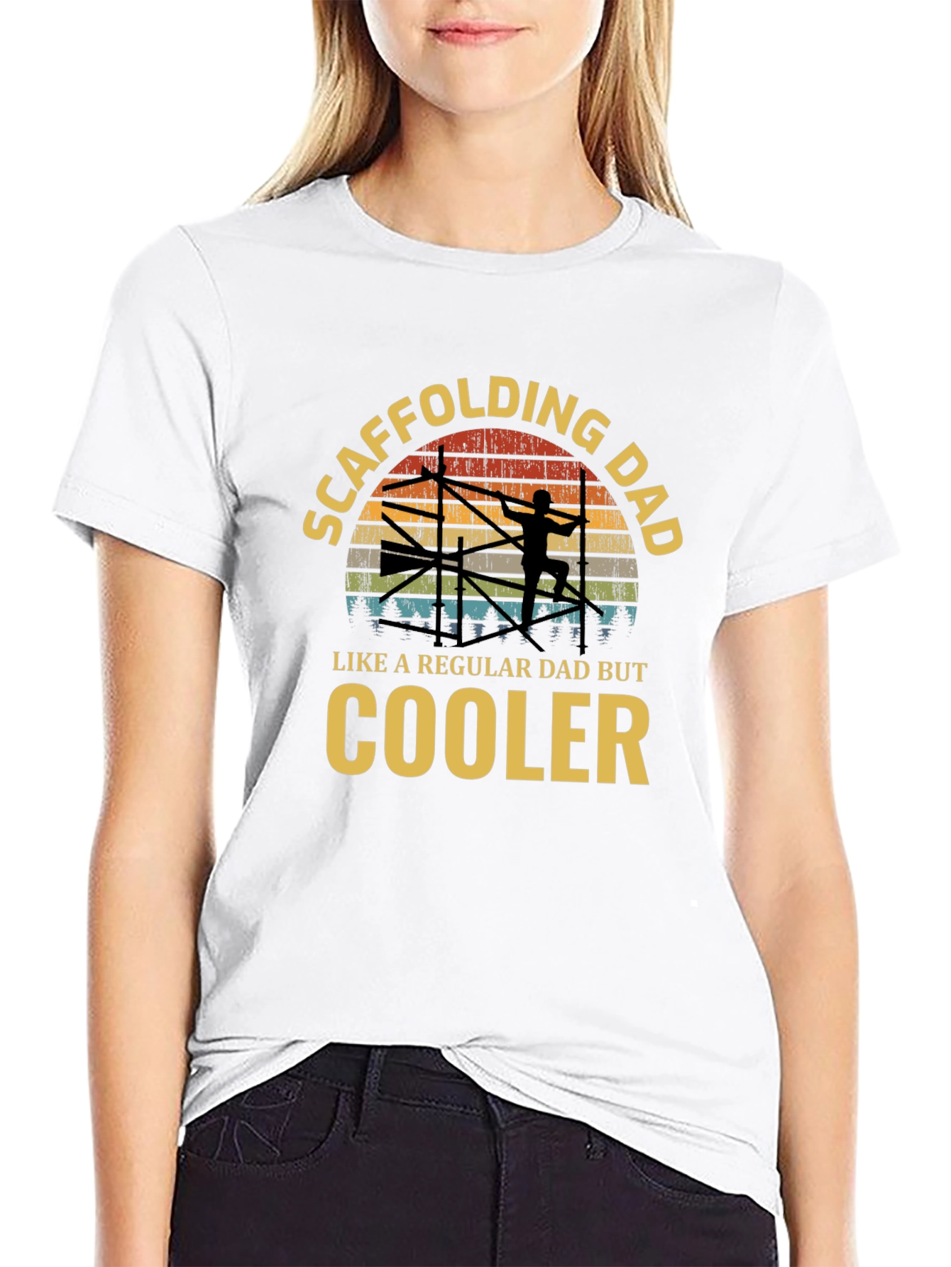Scaffolding Dad T-Shirt - Cool Dad Edition