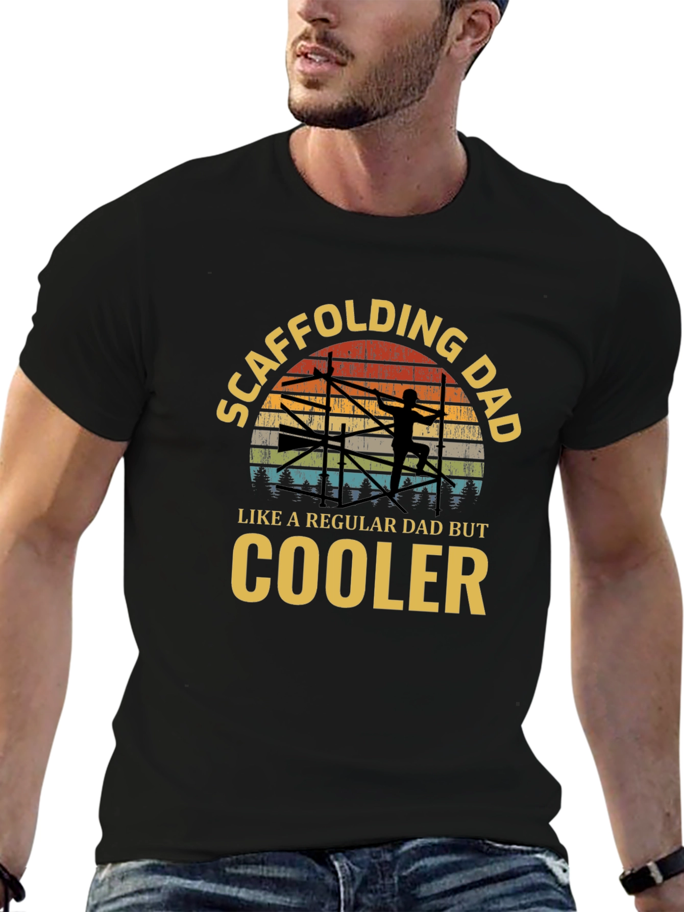Scaffolding Dad T-Shirt - Cool Dad Edition