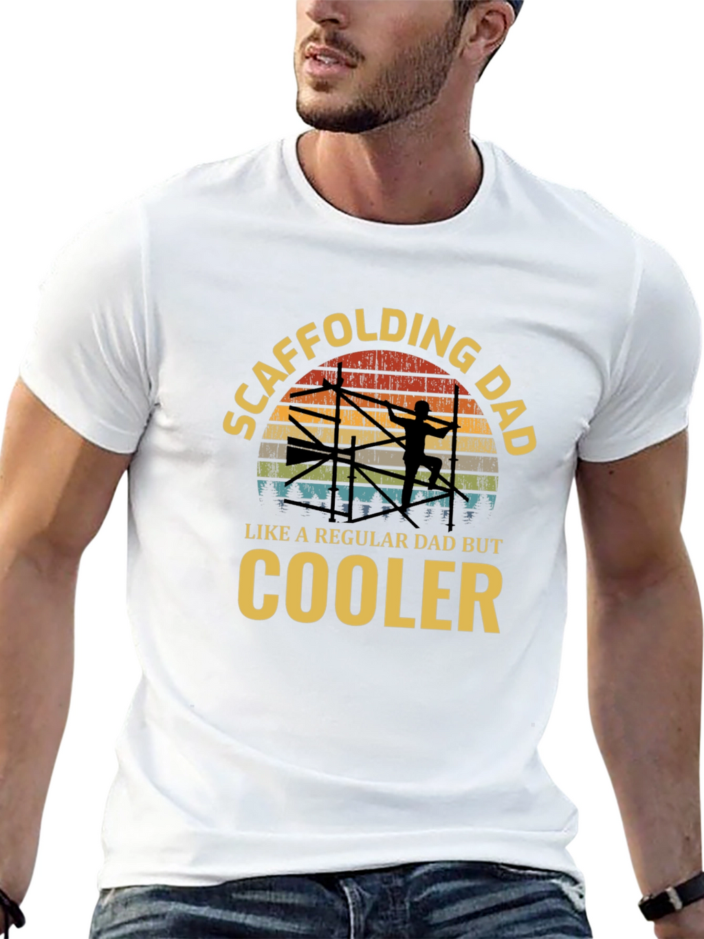 Scaffolding Dad T-Shirt - Cool Dad Edition