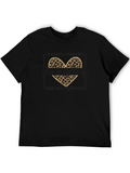 Cleaning Lady Leopard Print Heart T-Shirt