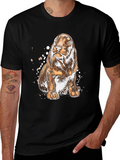 Dog Sketch Graphic Tee - Black