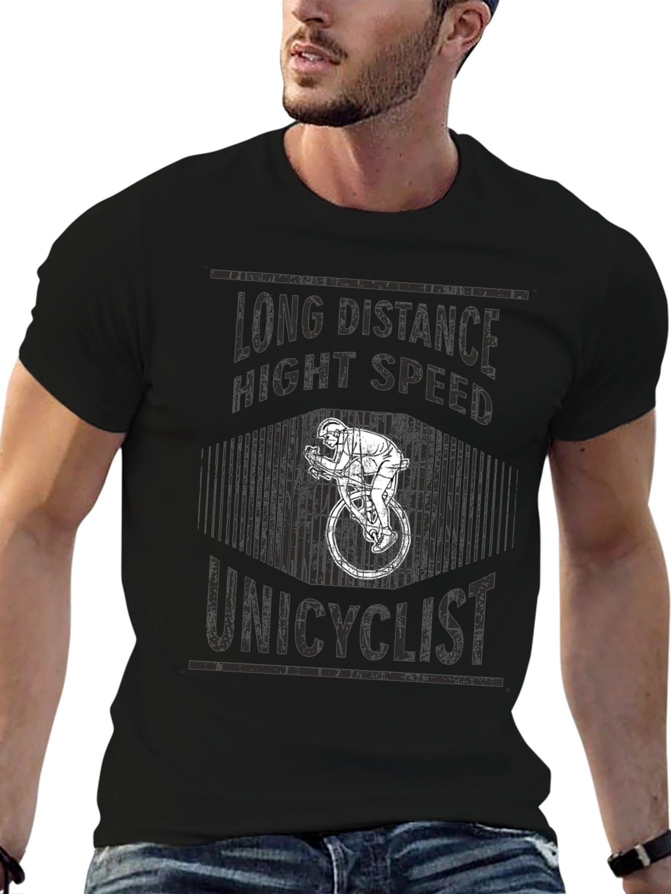 Unicyclist Long Distance High Speed T-Shirt