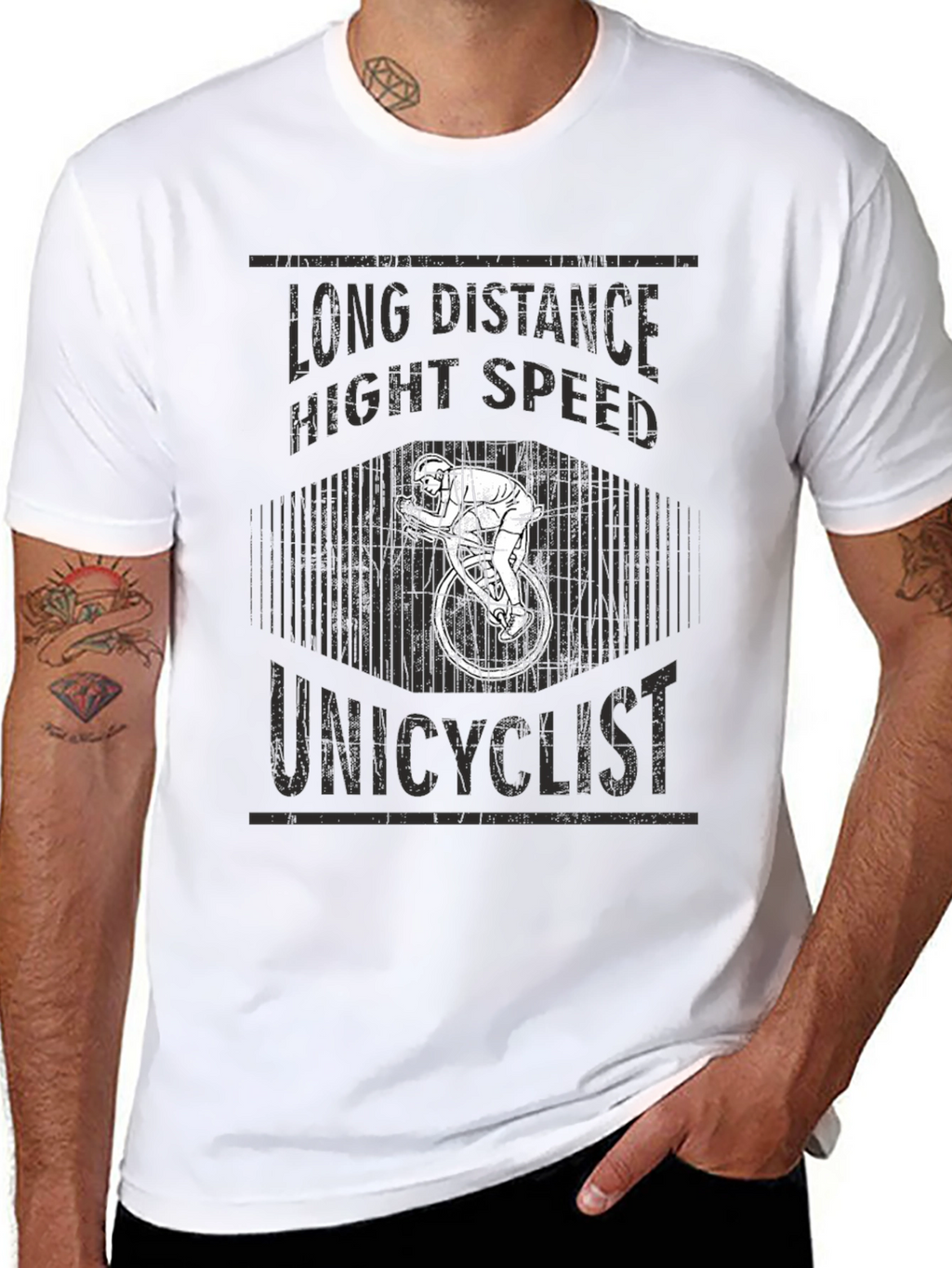 Unicyclist Long Distance High Speed T-Shirt