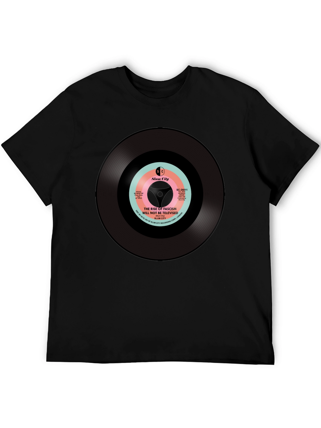 Slum City Rise of Fascism T-Shirt - Black