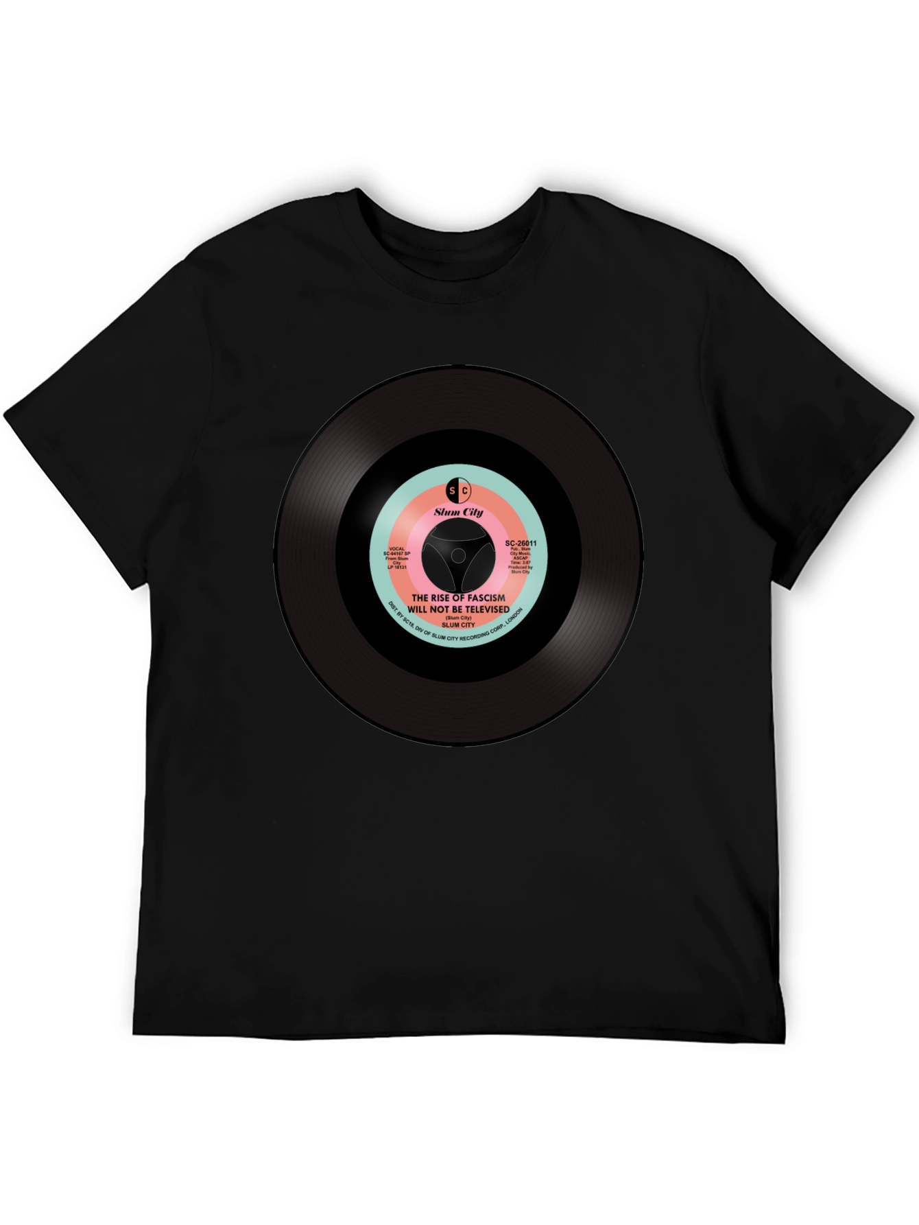 Slum City Rise of Fascism T-Shirt - Black