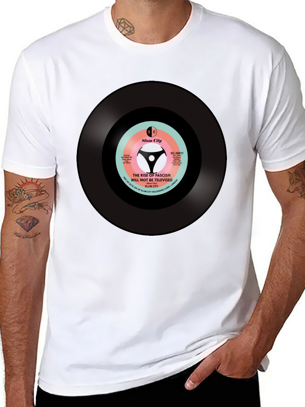Slum City Rise of Fascism T-Shirt - Black