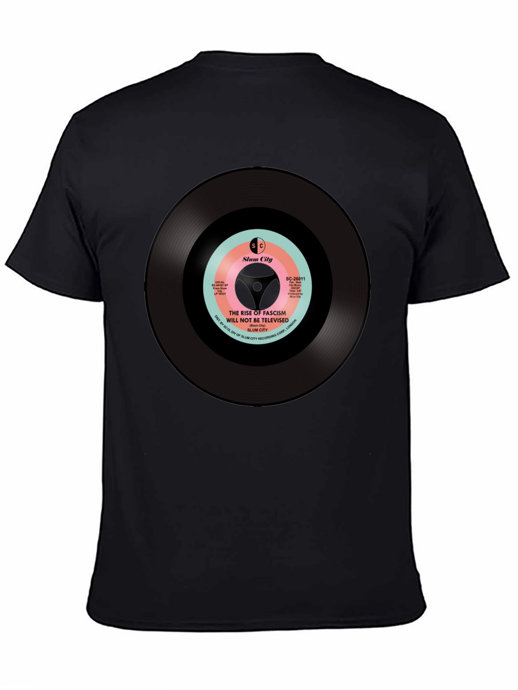 Slum City Rise of Fascism T-Shirt - Black