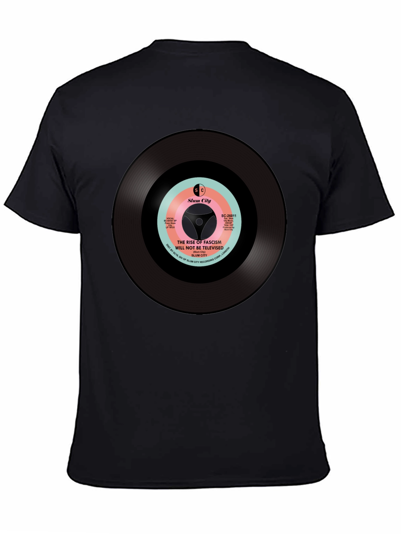 Slum City Rise of Fascism T-Shirt - Black