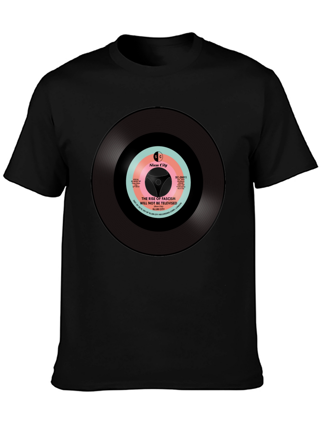 Slum City Rise of Fascism T-Shirt - Black
