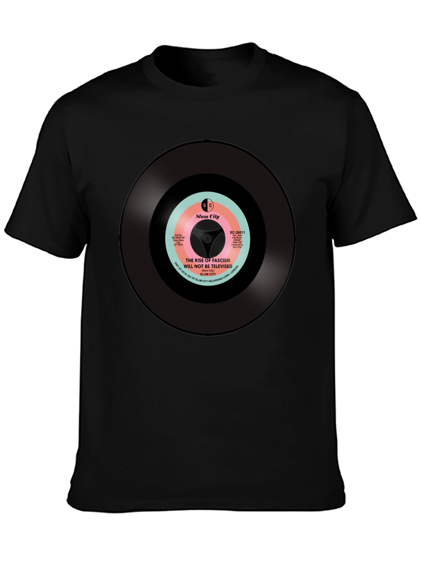 Slum City Rise of Fascism T-Shirt - Black