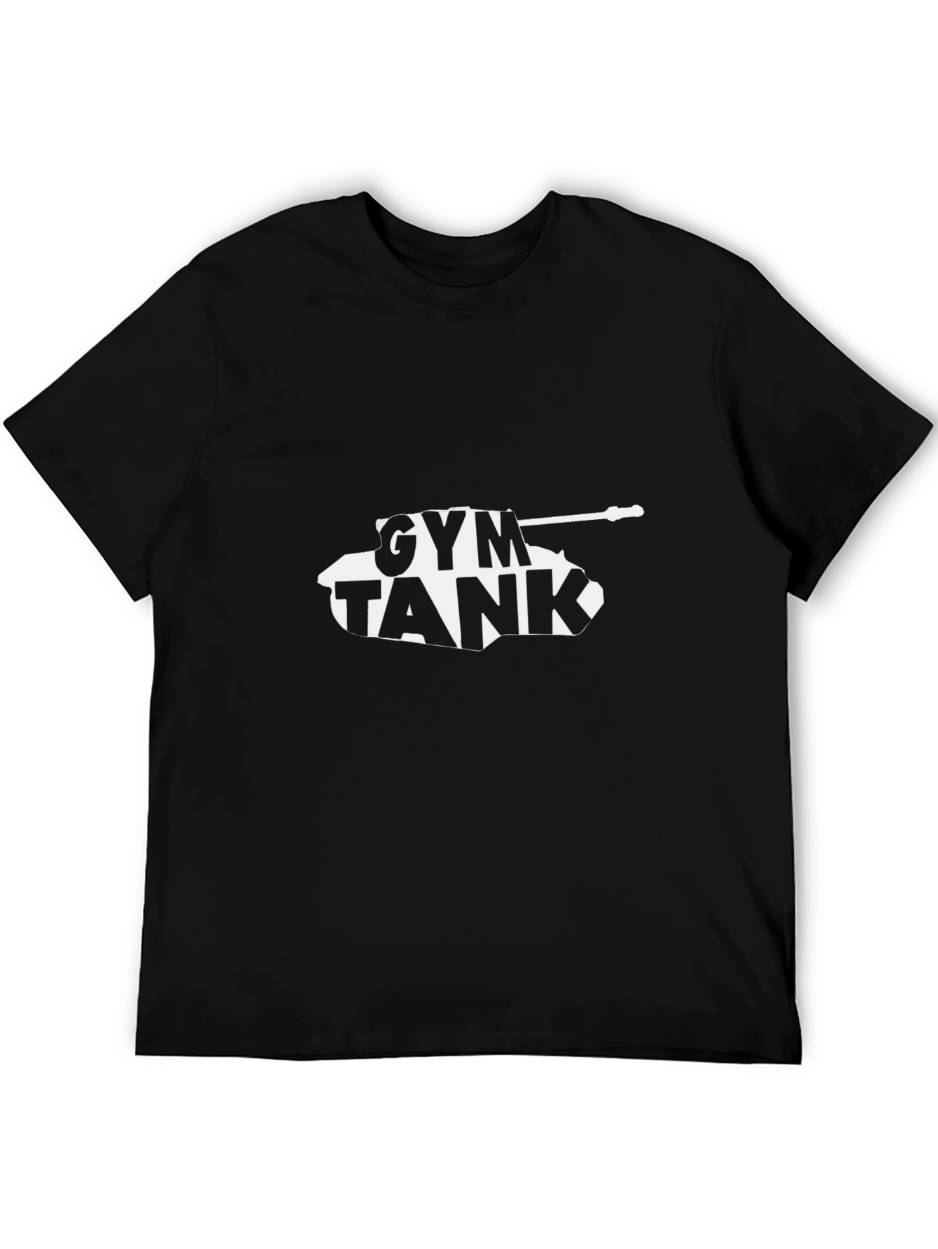 Gym Tank T-Shirt - Black Graphic Tee