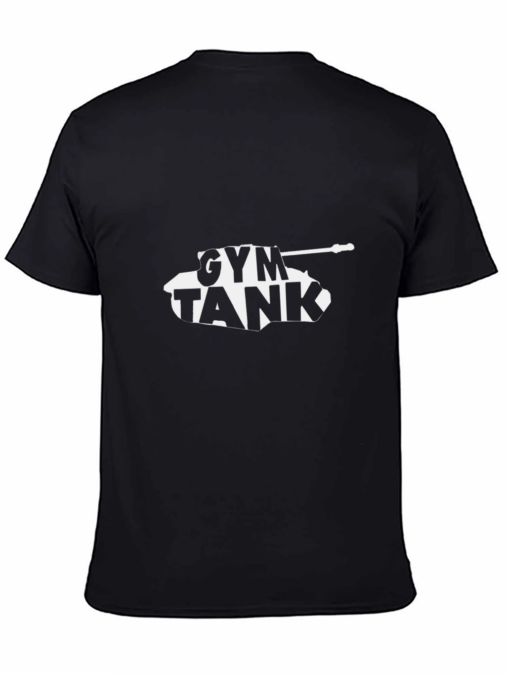 Gym Tank T-Shirt - Black Graphic Tee