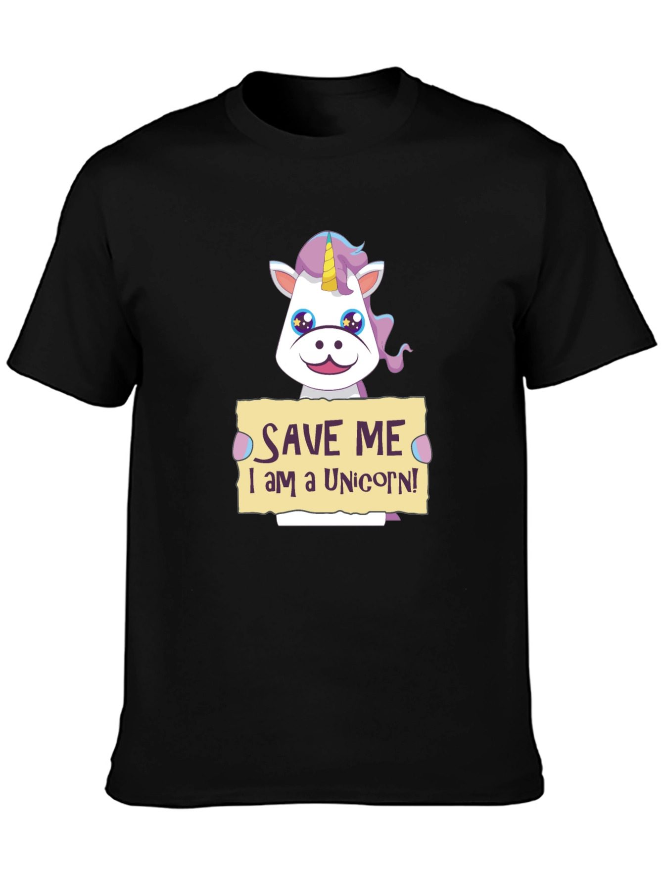 Save Me Unicorn T-Shirt - Novelty Graphic Tee