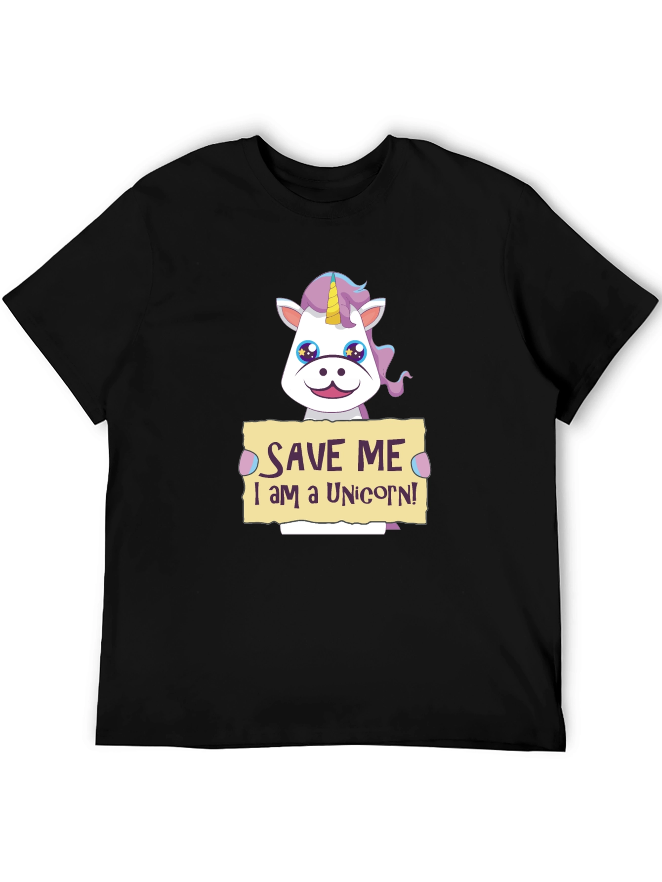 Save Me Unicorn T-Shirt - Novelty Graphic Tee