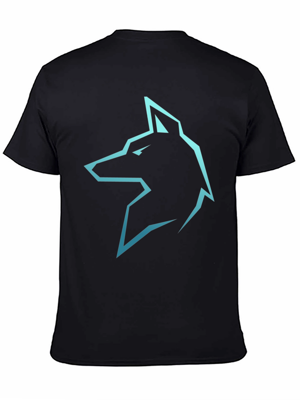 Cool Wolf Graphic Black T-Shirt