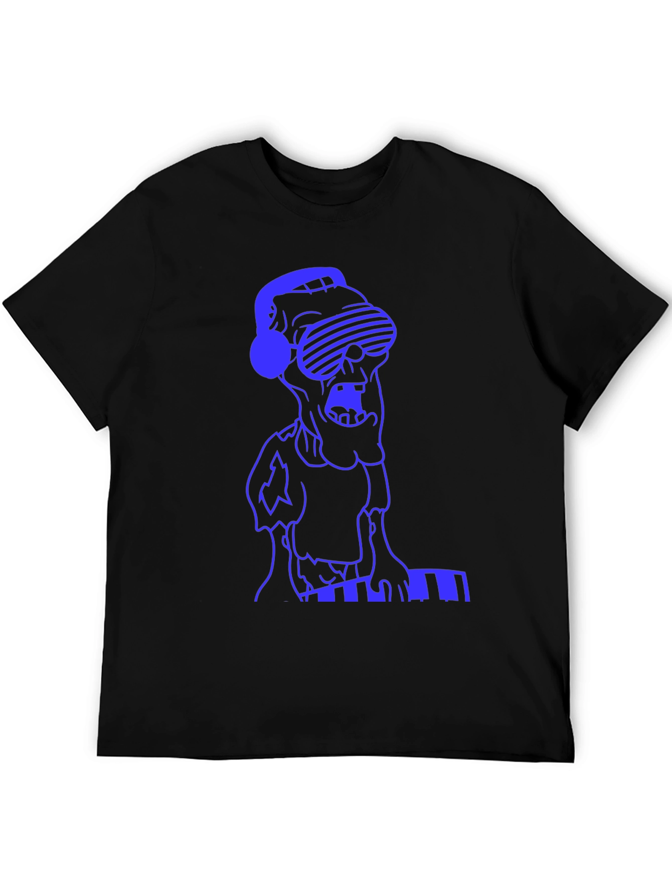 Zombie DJ T-Shirt - Black Cotton Graphic Tee