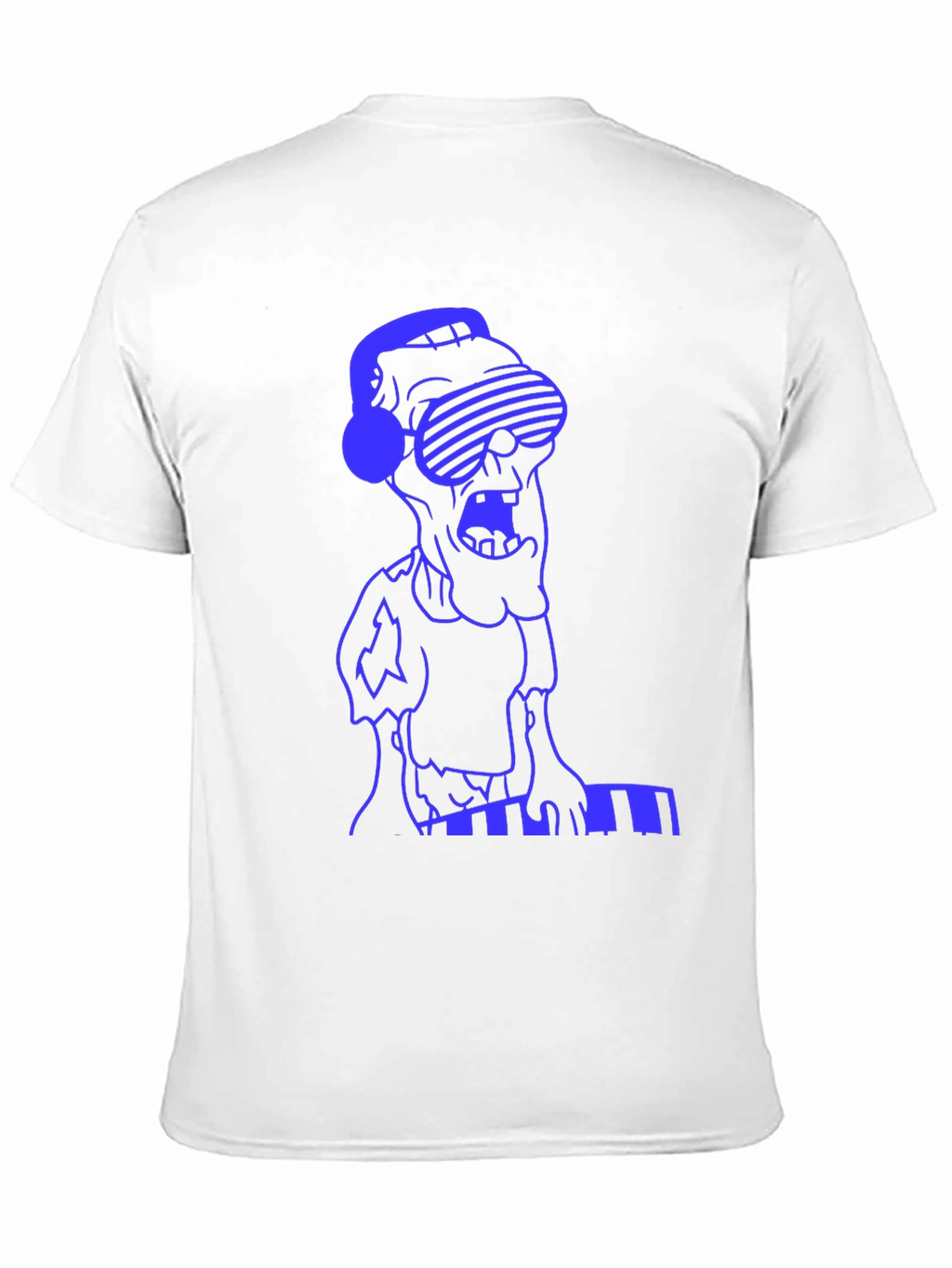 Zombie DJ T-Shirt - Black Cotton Graphic Tee