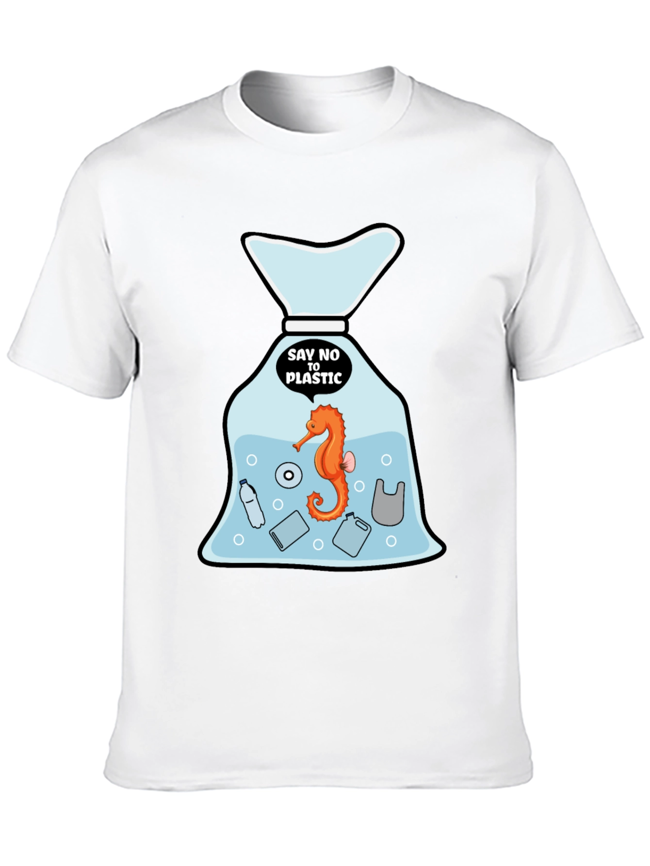 Say No to Plastic T-Shirt - Protect Our Seas