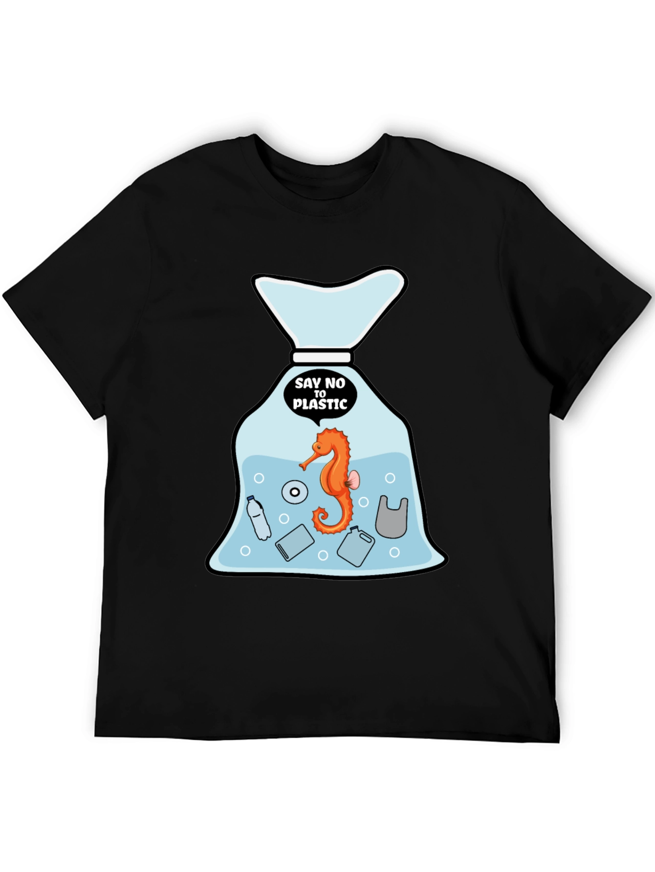 Say No to Plastic T-Shirt - Protect Our Seas