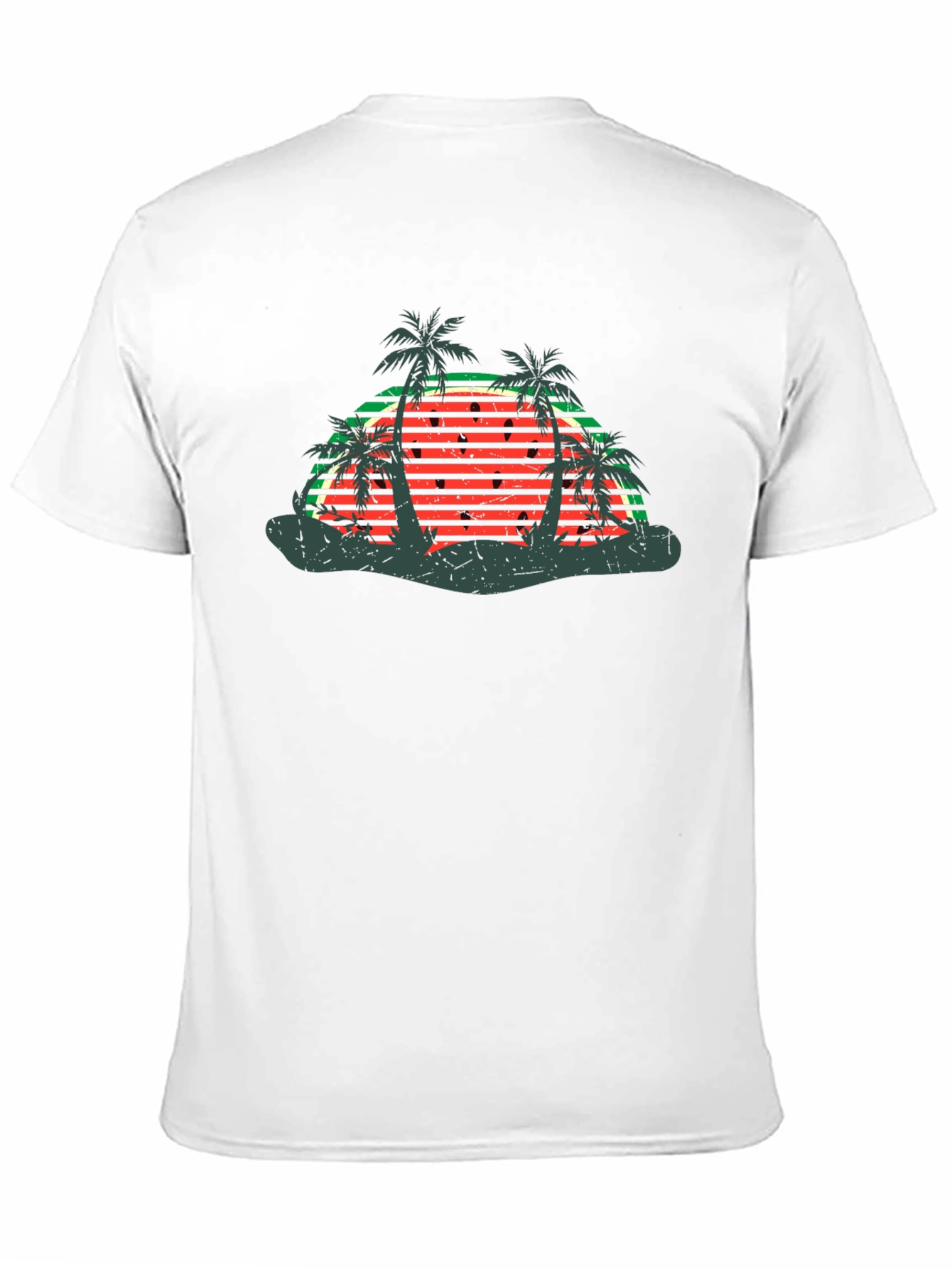 Retro Watermelon Palm Tree T-Shirt