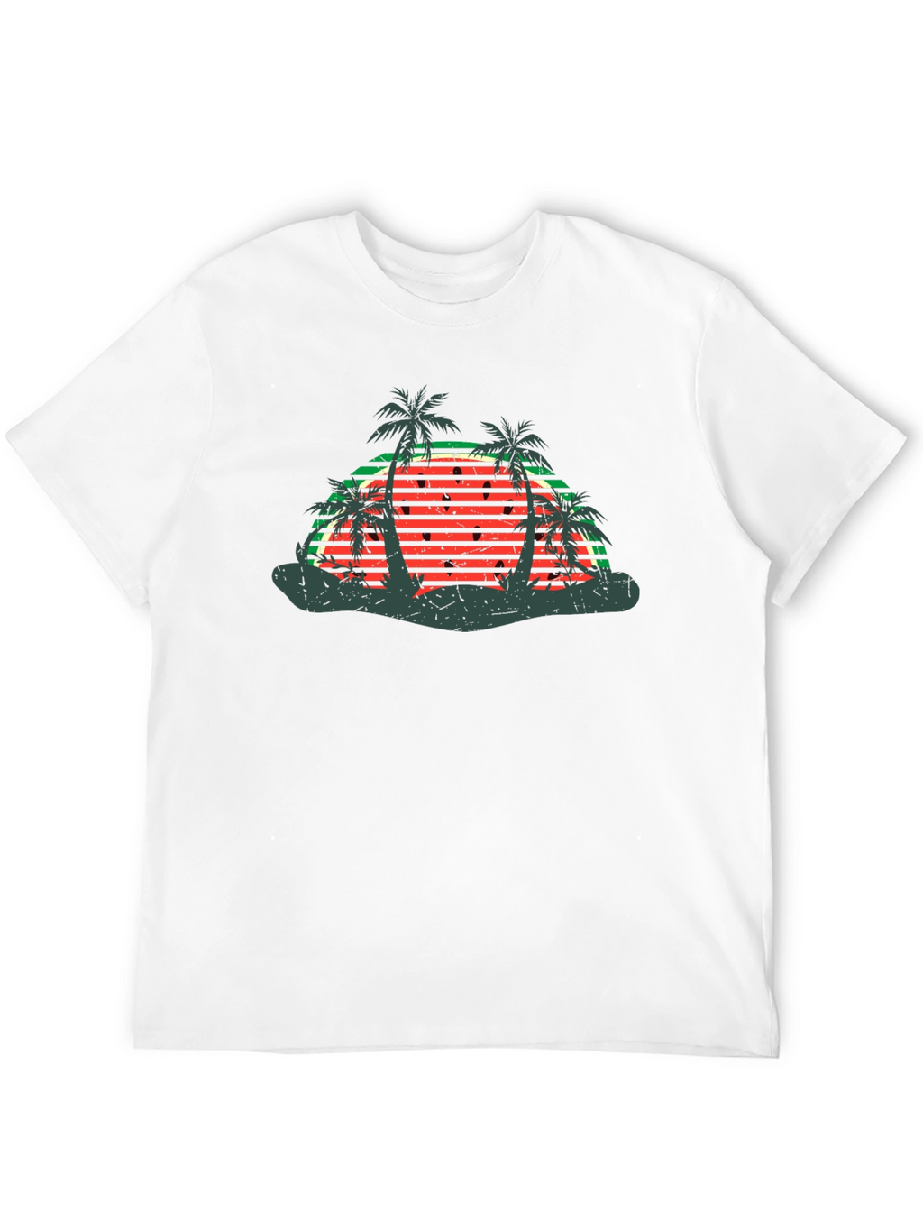 Retro Watermelon Palm Tree T-Shirt
