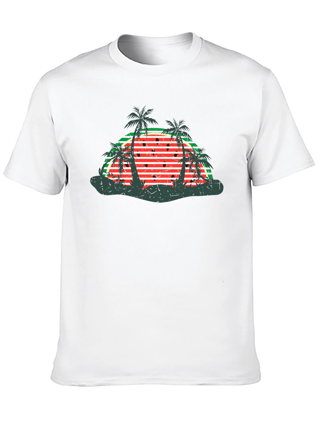 Retro Watermelon Palm Tree T-Shirt