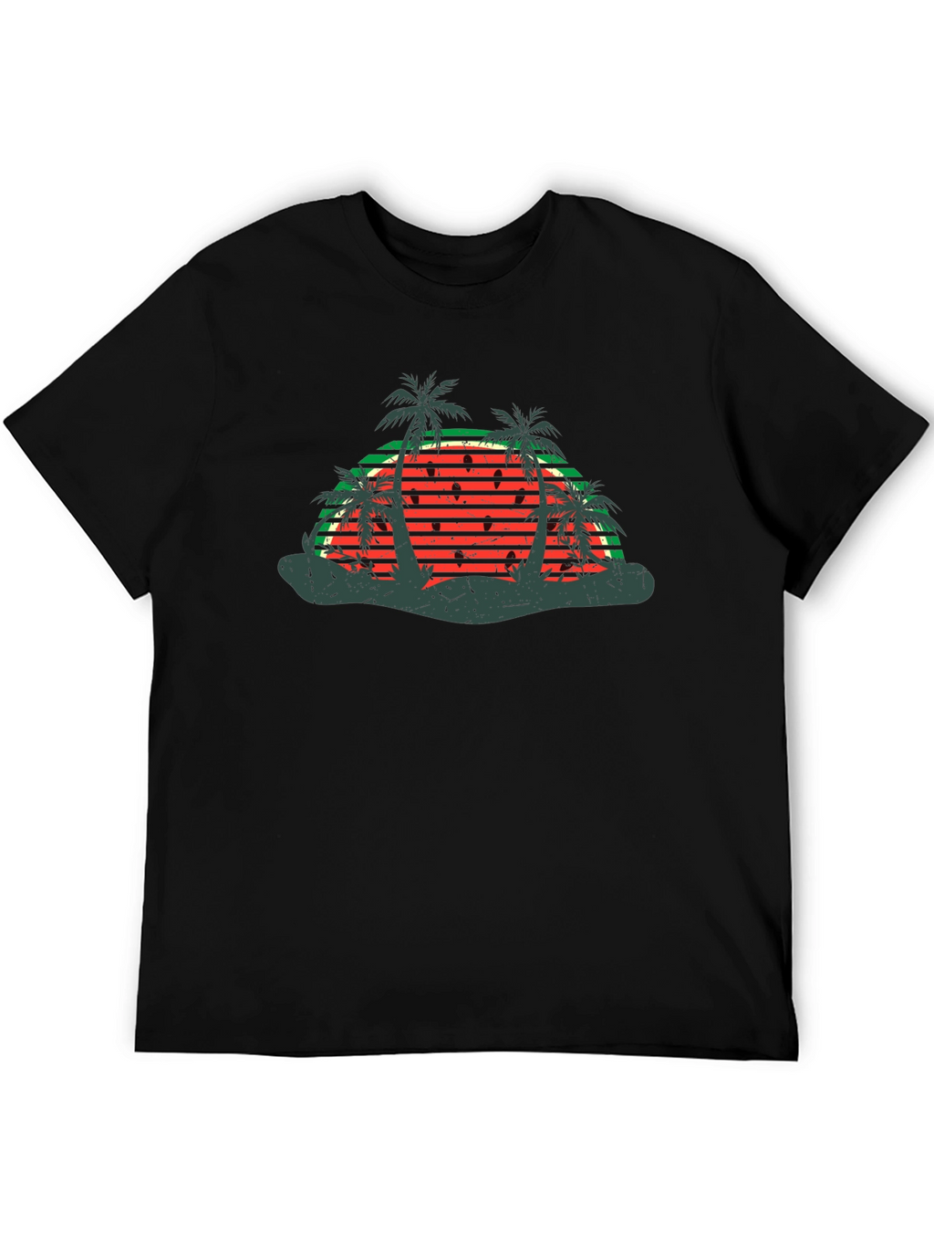 Retro Watermelon Palm Tree T-Shirt