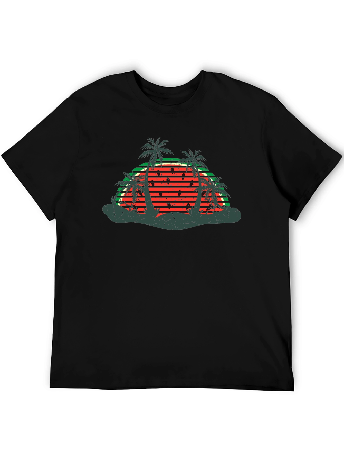 Retro Watermelon Palm Tree T-Shirt