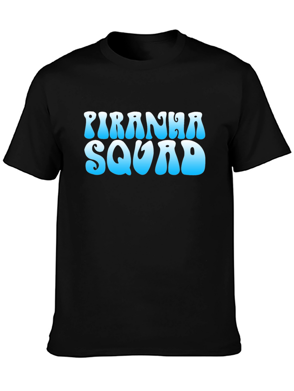 Piranha Squad Graphic Tee - Cool Blue Design