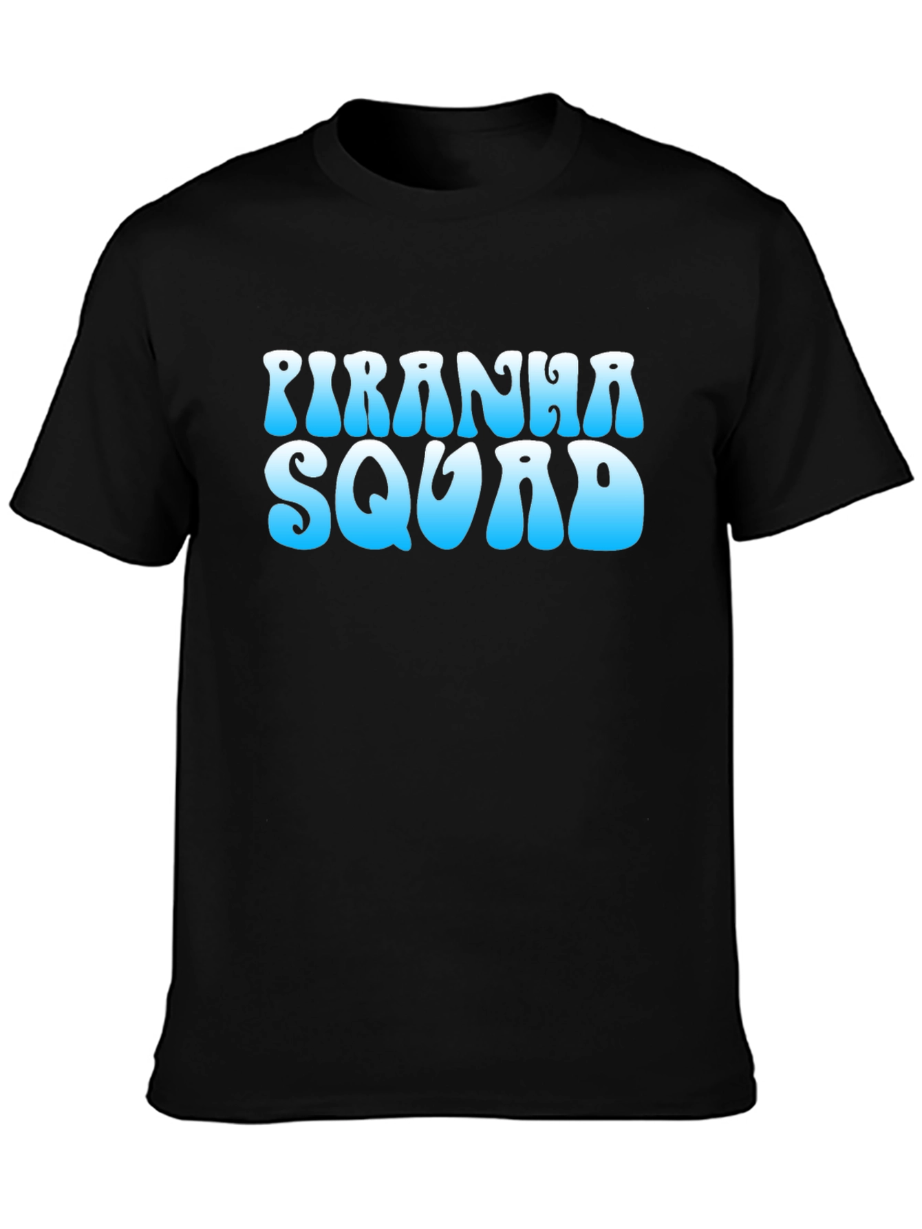 Piranha Squad Graphic Tee - Cool Blue Design