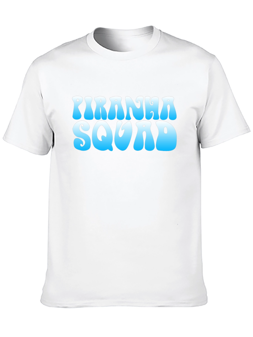Piranha Squad Graphic Tee - Cool Blue Design