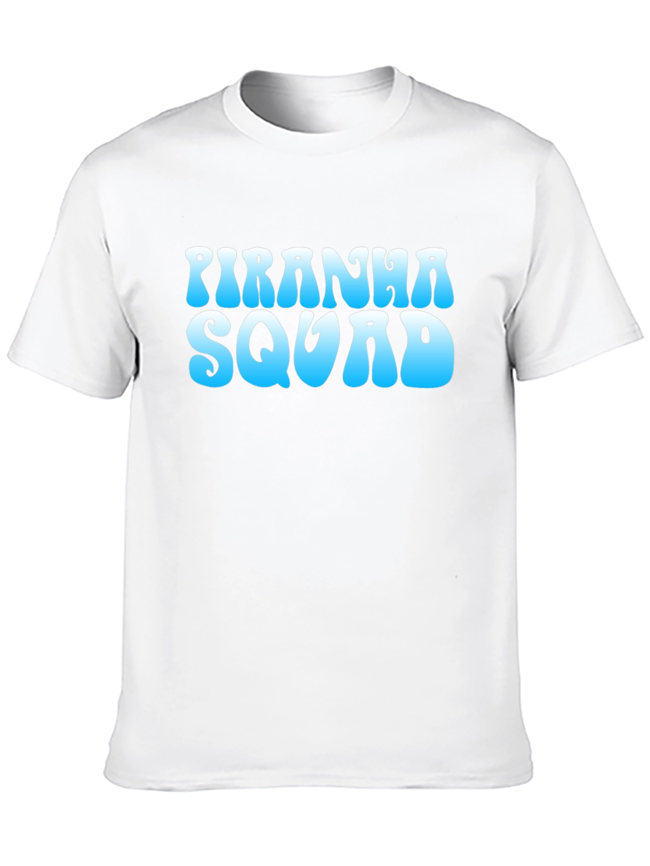 Piranha Squad Graphic Tee - Cool Blue Design
